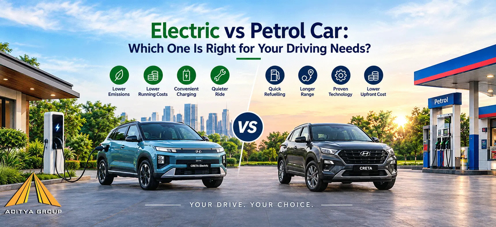 Electric vs petrol car comparison for Indian car buyers in Odisha and Bhubaneswar