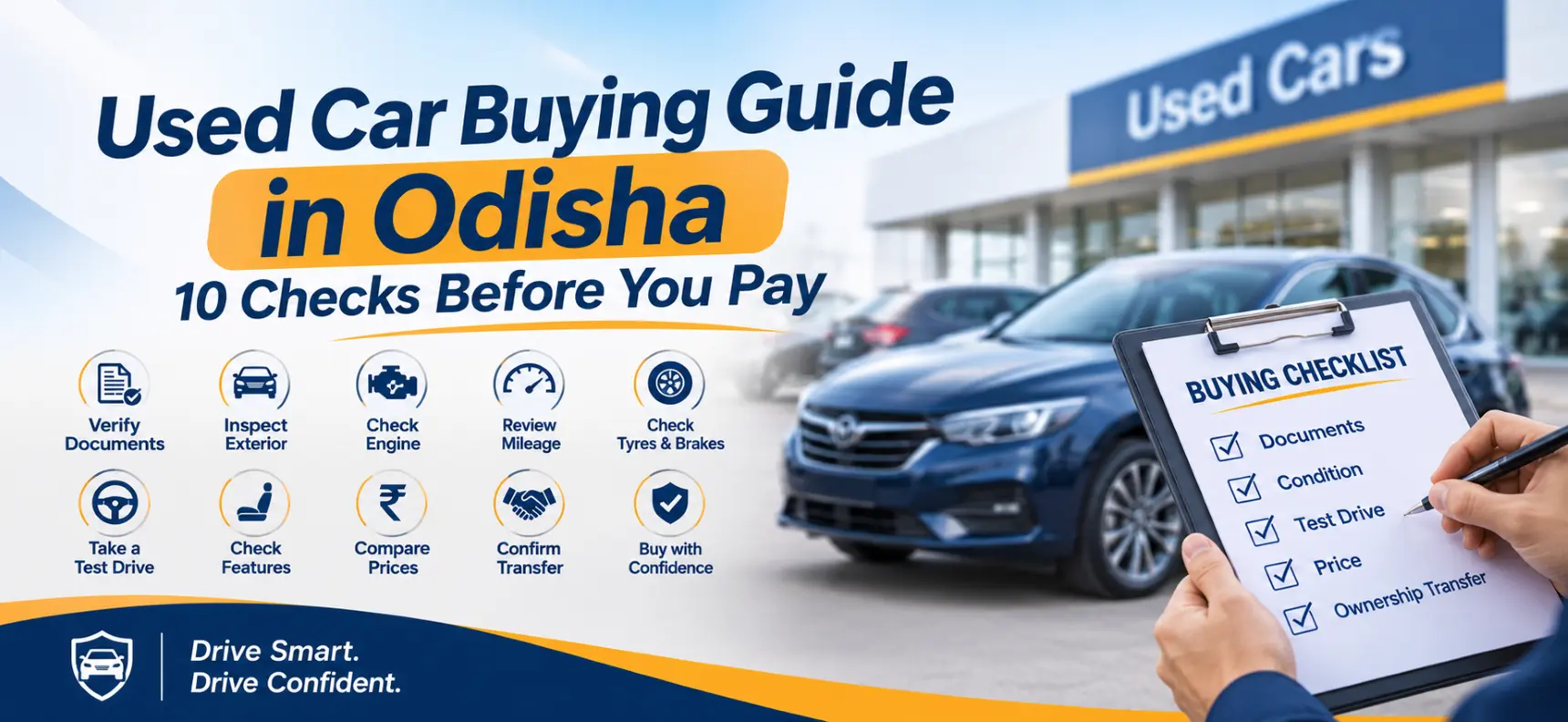 Used car buying guide in Odisha: checklist for inspecting a second-hand car